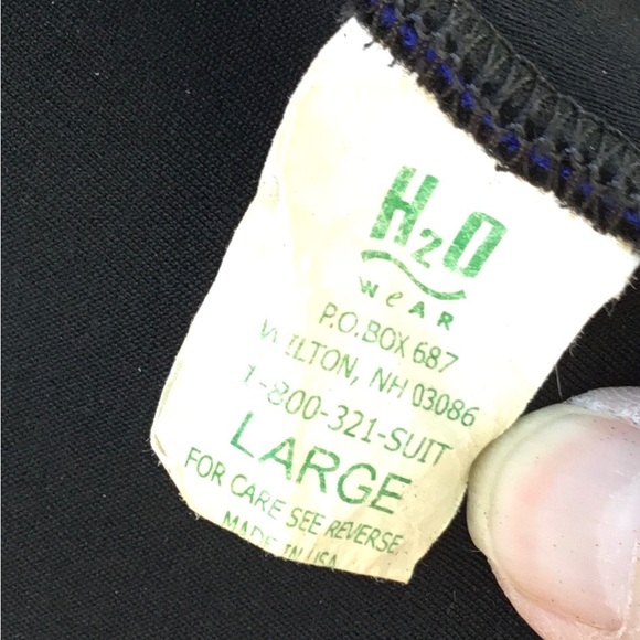 Wet Suit Neoprene Jacket Blue Swimming H2O Wear Size L - Picture 6 of 7